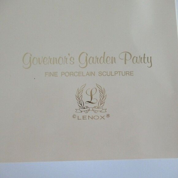 Lenox Vintage Governor's Garden Party Fine Porcelain Sculpture - Picture 13 of 13